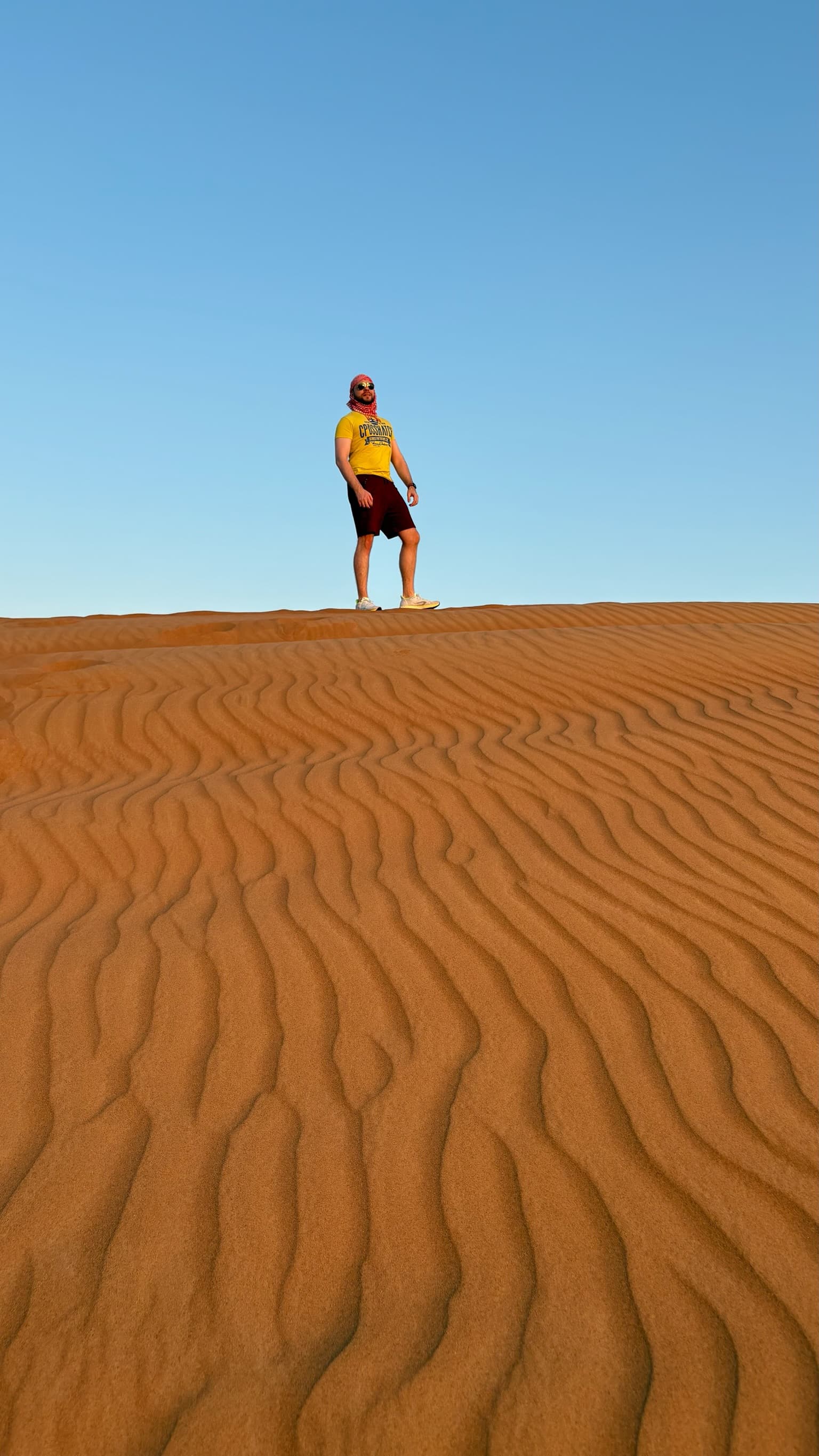 Scorching heat of the Dubai desert